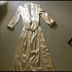 La Perla Group Malizia Gold Long Silk Robe